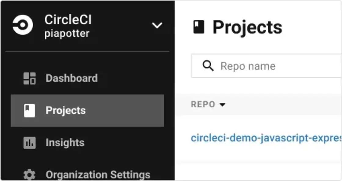 gitops-tutorial-circleci-select-project